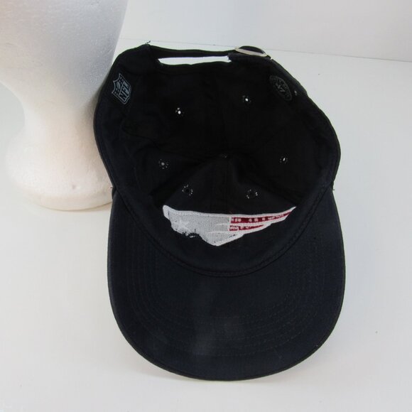 New England Patriots Forty Seven Brand Women Patch Logo Black Adjustable Cap Hat - Picture 7 of 8